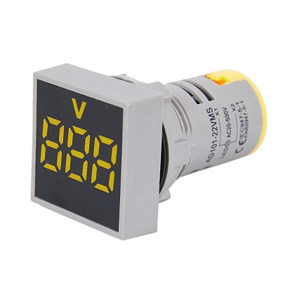 Picture of AC 220V Indicator Voltmeter Round Lamp 22mm for Control Panel MDB DB SDB ATS 