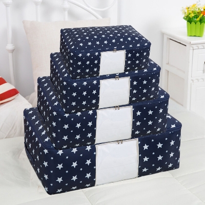 Picture of Storage Bags. Lovely Printing polester Clothing Storage Bags. Quilt Storage Bags. Folding Storage Organizer For Home.