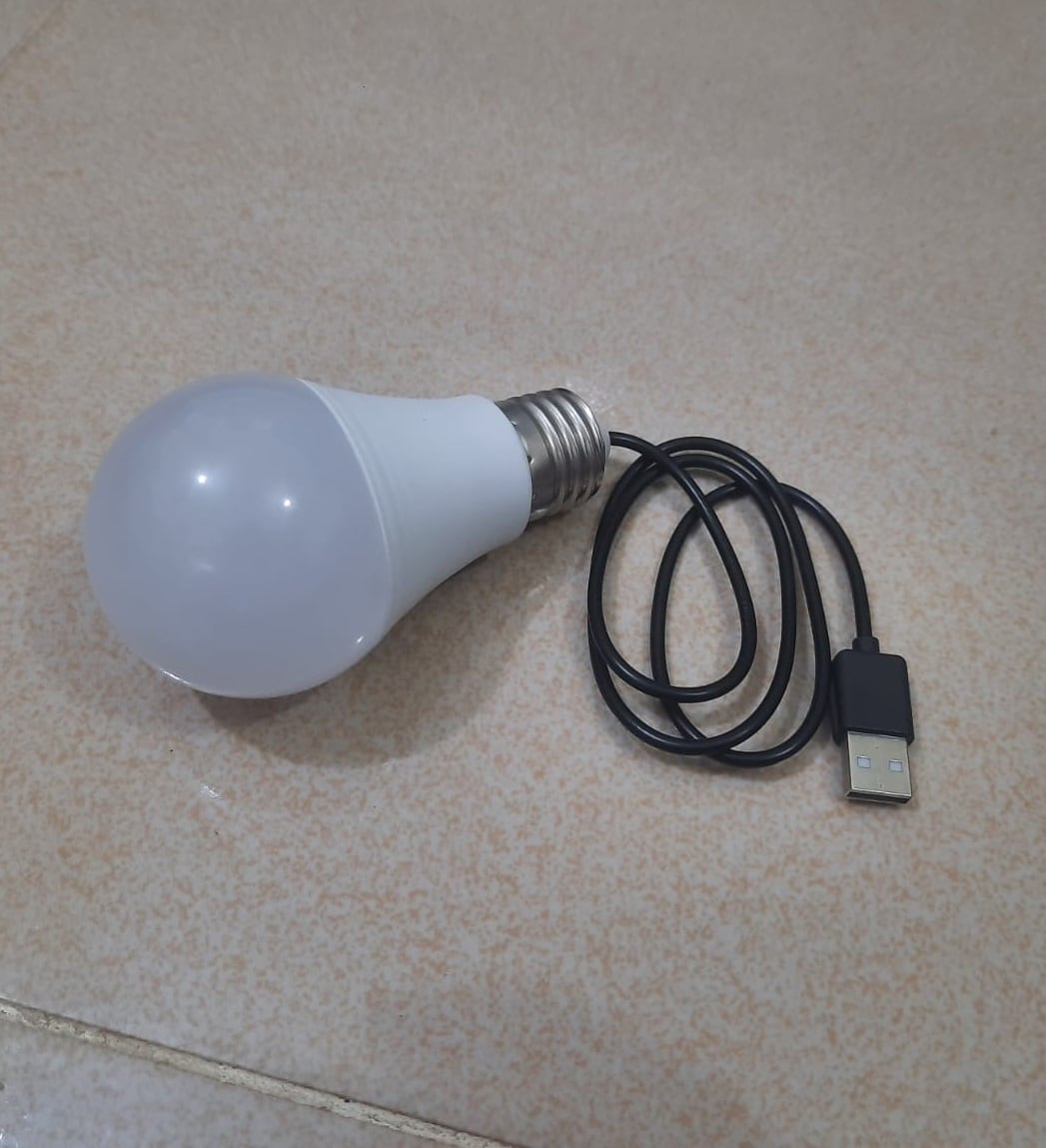 Picture of 5 volt and 5 watt white light Mini USB LED light bulb You can also use from mobile with OTG converter White