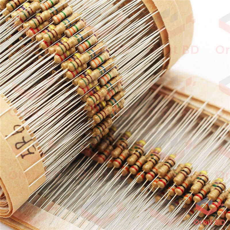 Picture of 10Pcs  Resistor Carbon Film Resistor 1/4W Resistance 0.25  Watt  5% Tolerance Fixed Resistors For Passive Components Parts  220k ohm, 1M ohm, 10k ohm, 100k ohm