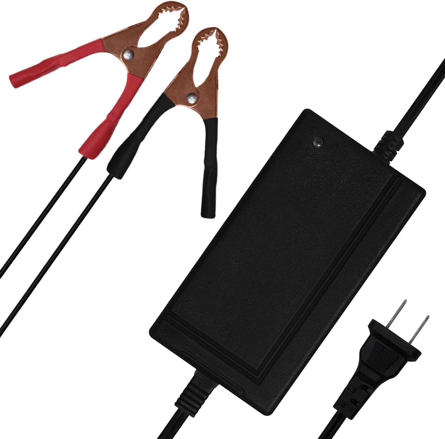 Picture of iPOWER Automatic Smart Fast 12V 5A AGM GEL Lead Acid battery charger Black