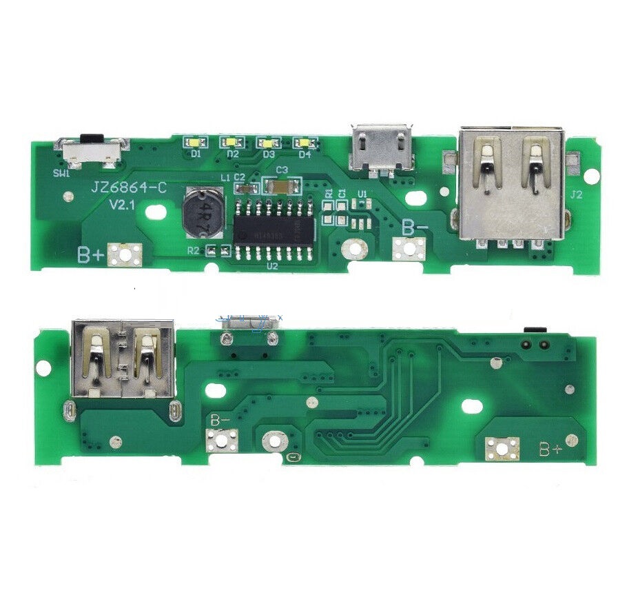 Picture of 5 Volt 1A Power Bank Charger Module Charging Circuit Board Step Up Boost Power Module for Mobile Power Bank DIY Multicolor