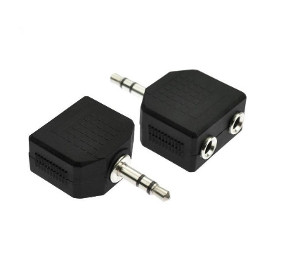 Picture of Converter to run two speakers from one mobile Tab laptop And PC 1 Ps Black