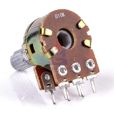 Picture of Rotary potentiometer 10k Ohm linear B10K - 2 pcs 6 Pin Multicolor