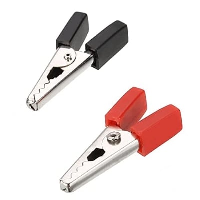 Picture of AVS COMPONENTS Crocodile Alligator Clip Red Black Pack Of 5 Pair 10 pcs Multicolor