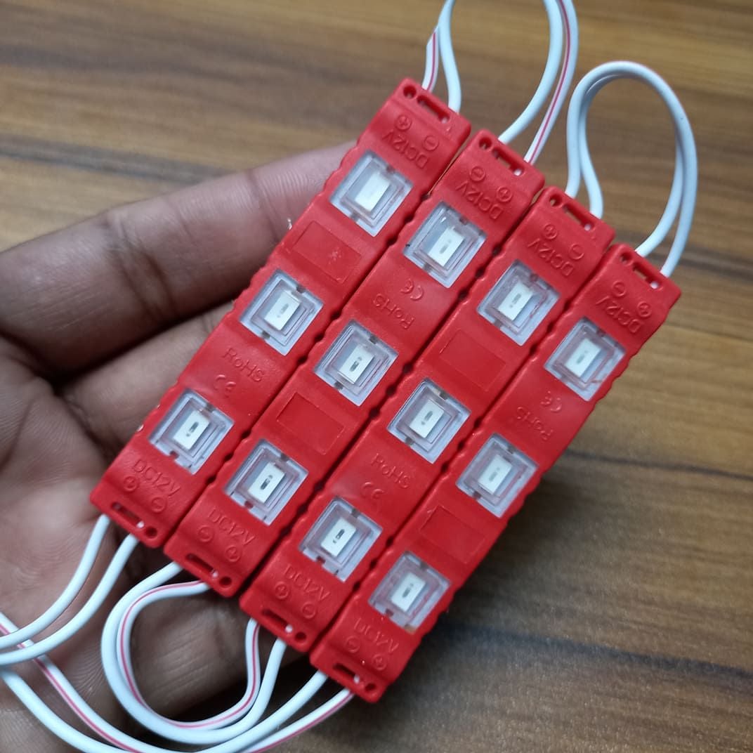 Picture of 4 Pcs DC 12V COB RED LED Light For Decoration Indoor Outdoor Office General Purpose Lighting DIY Light Bulbs Red