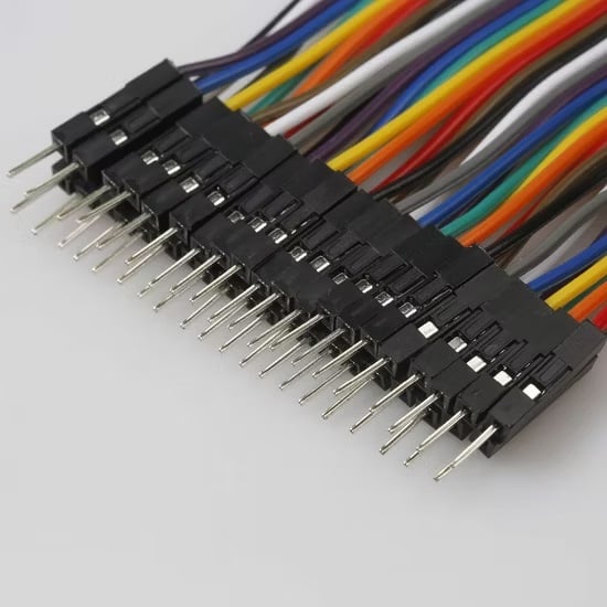 Picture of Jumper Wires Male to Male 20cm, 20 Pieces Multicolor