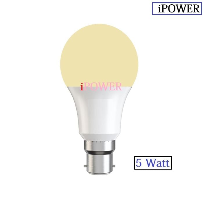Picture of iPOWER Warm Colour Energy Saving LED Light 5 Watt - Base B-22 Warm