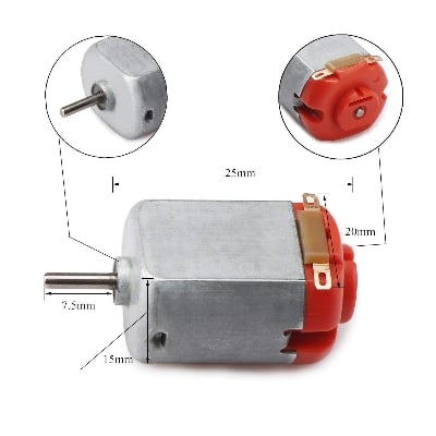 Picture of Mini Fan Set 130 Small Motor And 4 Blade Fan 1 Set Multicolor