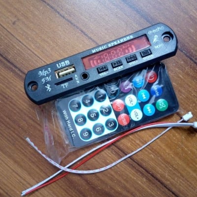 Picture of 5V Wireless BT Player USB FM MP3 Player WMA Decoder Board TF Card Fm Radio Audio Decoder Module Bluetooth Card Black