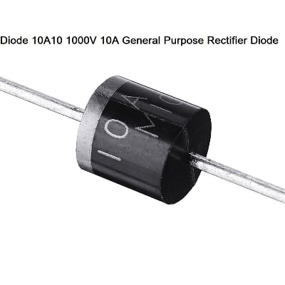 Picture of 10 PCS/LOT 10A10 10 Amp 1000V 10A 1KV Axial Rectifier Diode Black