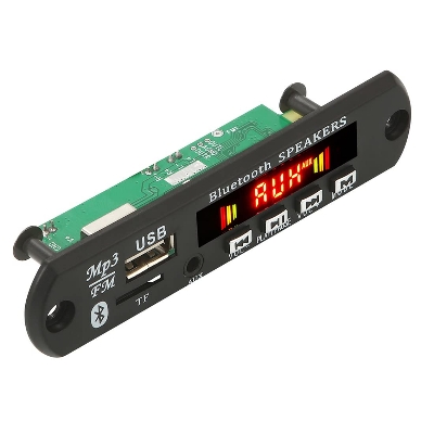 Picture of Bluetooth V5.0 Car MP3 Player USB Module FM AUX Radio for Speaker Black