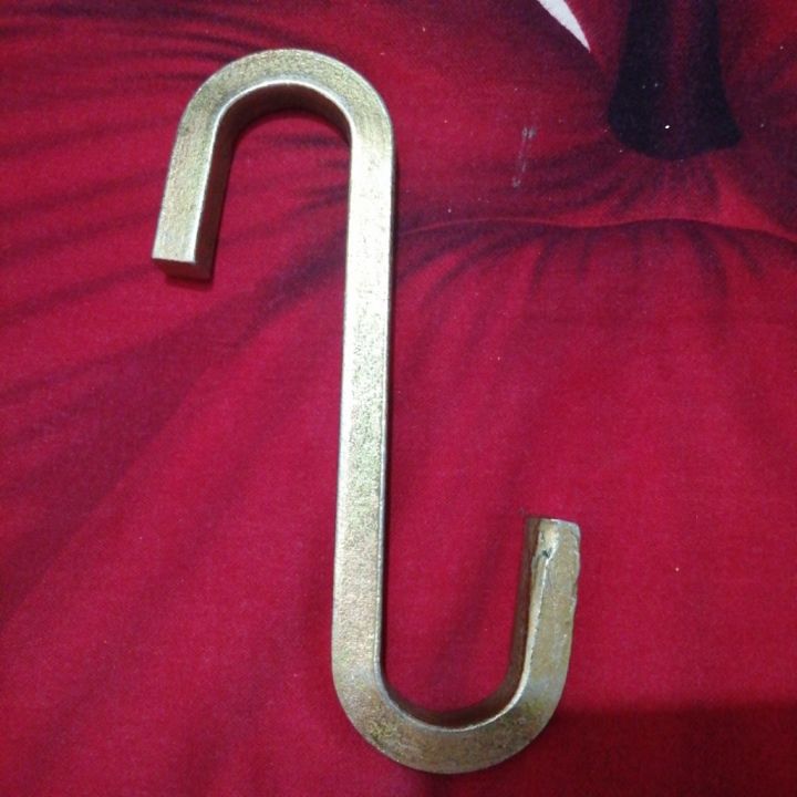 Picture of Heavy- Duty  Metal S Hooks, Hammock, Swing S Hooks, Industrial Grade Quality Utility Hooks Pack of 1 ps for ceiling fan Multicolor
