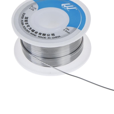 Picture of Tin Lead Flux Rosin Core Solder Wire Low Melting Wire Diameter 0.8mm 1.0mm 1.2mm Optional Tin Lead Wire Reel Rang Soldering Leads 10 Feet Silver