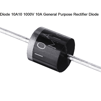 Picture of 5 Pcs- Diode 10A10 1000V 1KV 10A General Purpose Rectifier Diode 10A10 Silicon Junction Diode R-6 Package Electrical Circuitry & Parts Black
