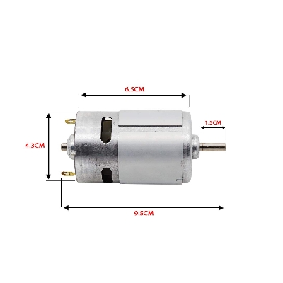 Picture of Single Bearing Rs 775 DC  Motor  Power 12 Volt Silver