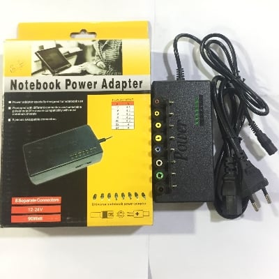 Picture of Universal Laptop Charger Power Adapter 12/15/16/18/19/20/24V 5 Ah Black