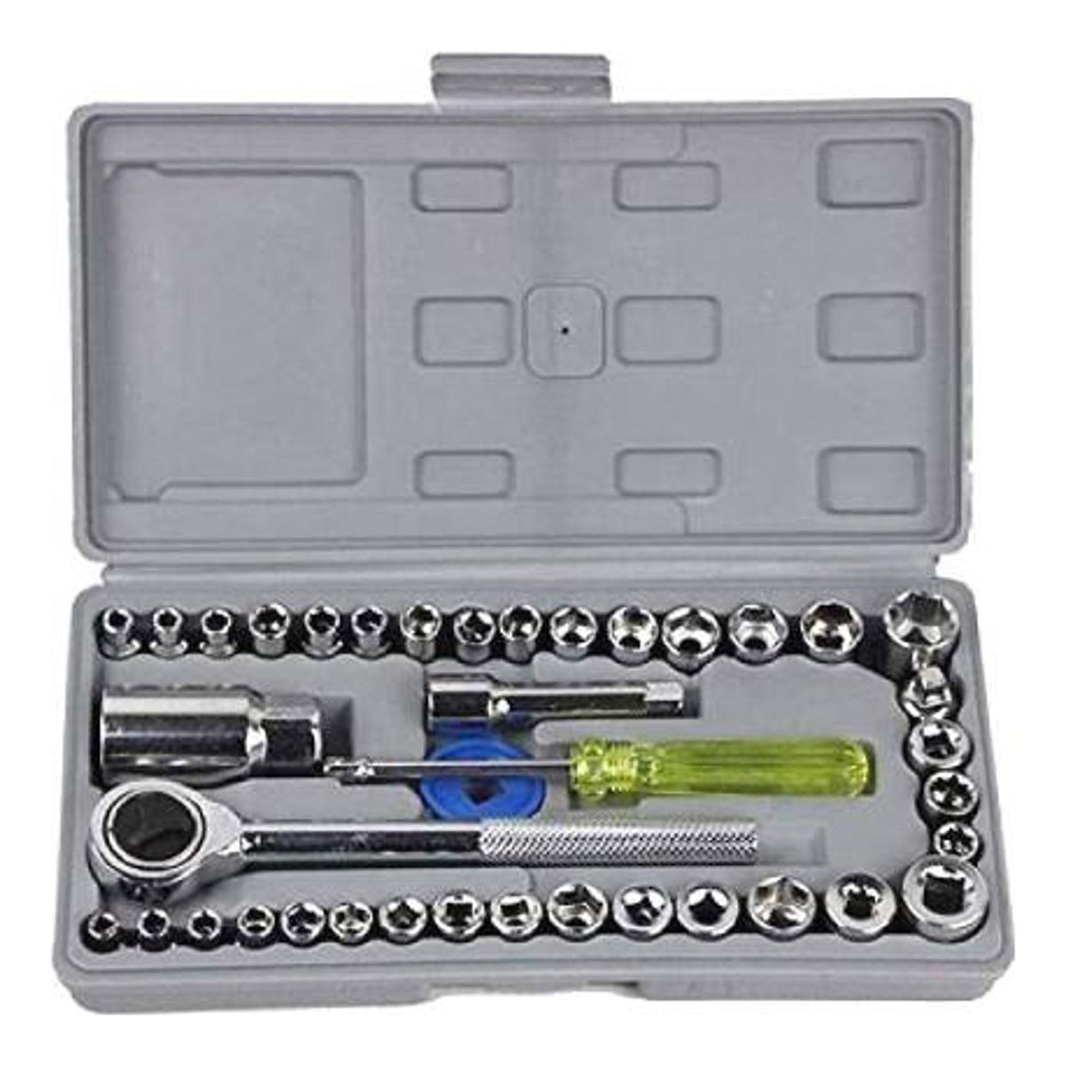 Picture of 40-in-1 Peace Tools Kit and Screwdriver and Socket Set Automobile Tools Set Box - Versatile Toolkit for All Your Repair Needs