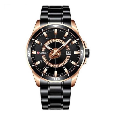 Picture of CURREN 8359-Black Steel Watch for Men Watches Quartz Date Clock