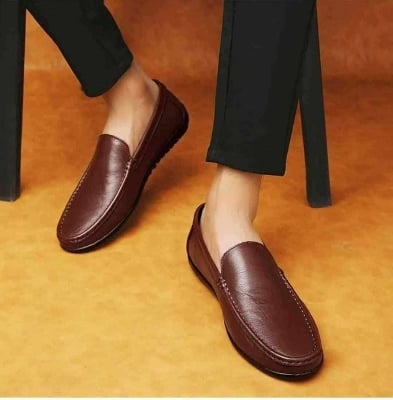 Picture of Formal Leather Loafer Premium Quality Stylish and Fashionable Hig Quality Slip On Men Driving Moccasins Loafer
