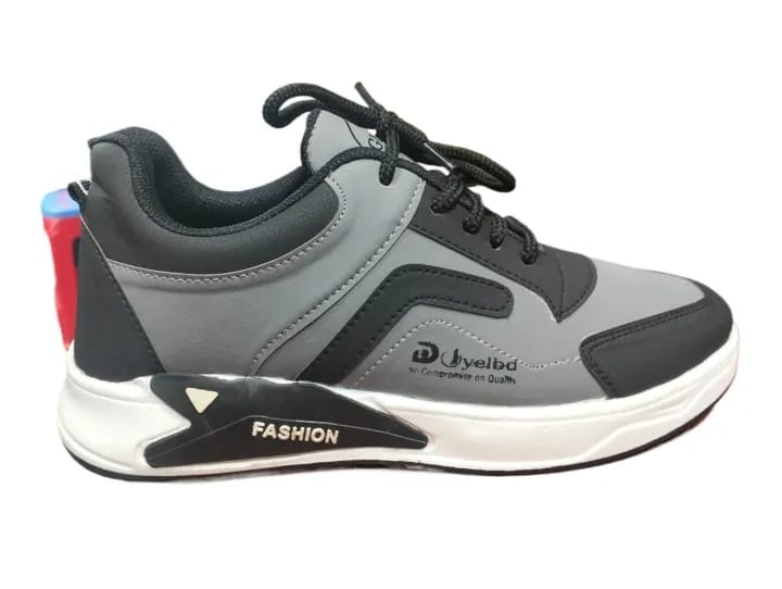 Picture of Running Sneakers Black Color Casual Lace-Up Shoes Winter And Summer Men'S Shoes - - Shoe For Boys - Shoes For Men - - Sneakers For Men - Shoe For Boys - Shoes For Men