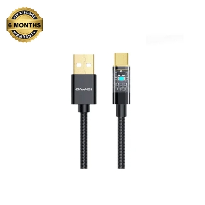 Picture of AWEI CL-139T Smart Fast charger Cable Type-C 100W 1M - Black