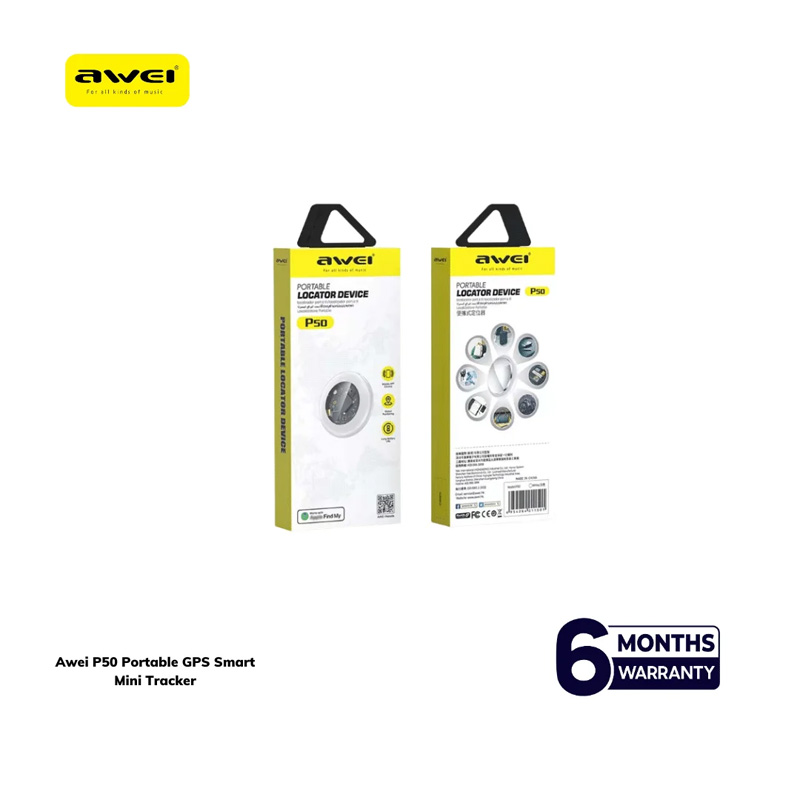 Picture of Awei P50 Portable GPS Smart Mini Tracker - Black
