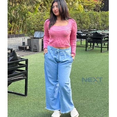 Picture of Stylish Women’s Soft Denim Plazzo Pan