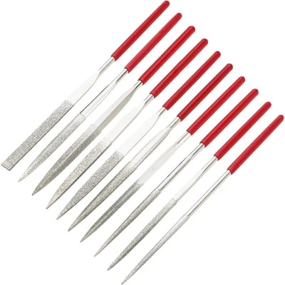 Picture of 10Pcs Needle File Set Mini Diamond Needle File Set - Green