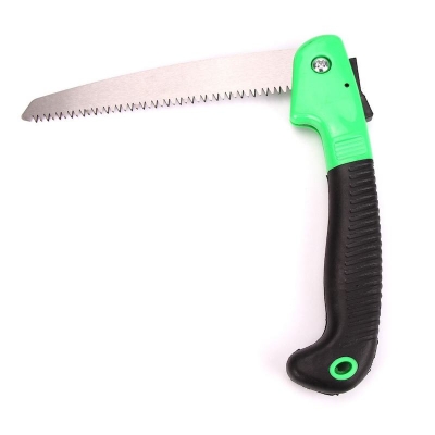 Picture of 14" 350mm Folding Saw High quality fold small hand pruning saw portable woodworking tree cutting wood for cutting trees hand saw - Green