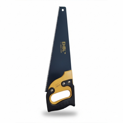 Picture of EHBL 18" Inch TT  Hand Saw Wooden Rubber Handle With Tri Angle Teeth Black - Black