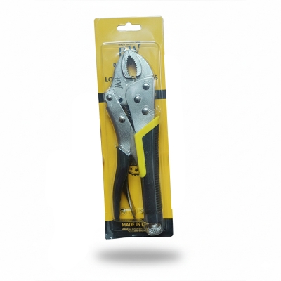 Picture of HW 10 Inch Locking Pliers – Heavy Duty Curved Jaw Vice Grip | Adjustable Welding & Clamping Tool for Professional & Home Use - Black