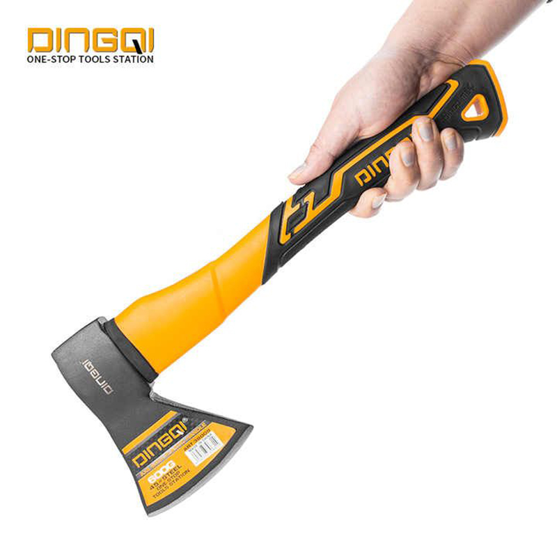 Picture of DINGQI 800gm Multitool Fiberglass Handle Camping Cutting Axa- Survival Hand Tool - Yellow