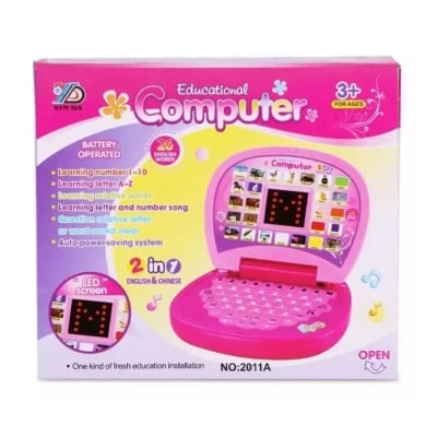 Picture of Kids Laptop with LED Display and Music Pink