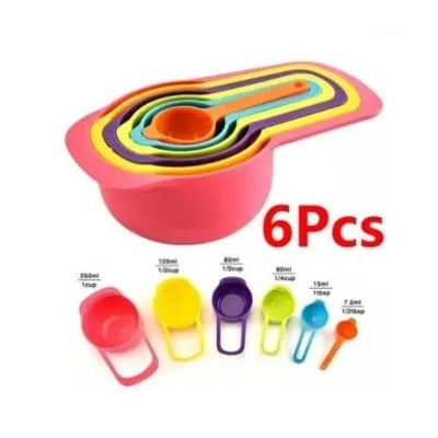 Picture of Measurement Cup Set 6 pieces set - Multi Color