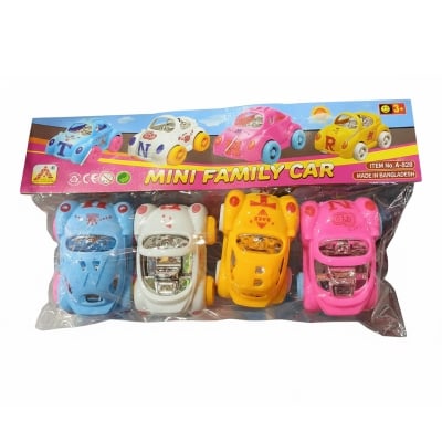 Picture of 4pcs family car toy for kids for gift