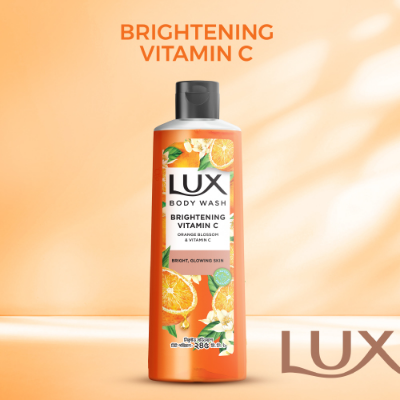 Picture of Lux Body Wash Orange Blossom & Vitamin C 245ml (Free Loofah)