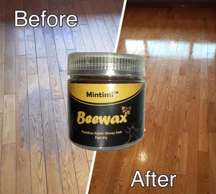 Picture of Mintiml Beewax Wood Polish Polisher Polishing Compound Wax Floor Seasoning Furtniture Wrap Care Magic Repair Traditional All-Purpose Wood