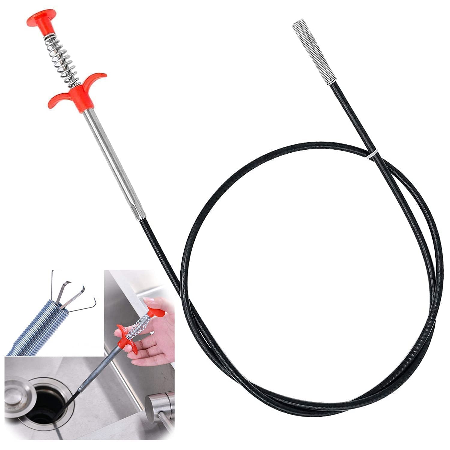 Picture of Bendable Pipe Cleaner Hook Sewer Stick/ Drain Cleaner