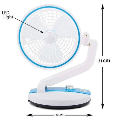 Picture of Folding Multi-function USB Charging Fan with builtin LED Light
