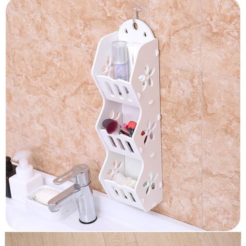 Picture of Storage Rack Shelf  3 Layers Wall Hanging Organizer For Bathroom Cosmetics Makeup Storage Rack