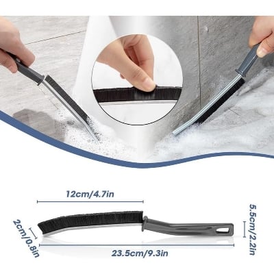 Picture of Gap Cleaning Brush Durable Grout Cleaner Brush Household Tile Joints Grout Cleaning Brush for Shower Floor Lines Cleaning Tools