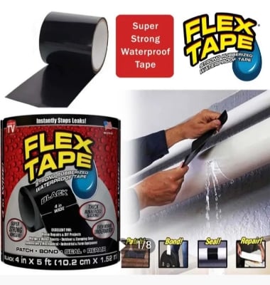 Picture of Flex Tape Strong Rubberized Waterproof Tape Pipe Repair Strong Waterproof Glue
