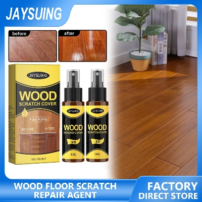 Picture of Furniture Polishing Beeswax Spray Wooden Floor Cleaning Maintenance Wood Table Shiny Wear Resistant Mul Wood Scratch RepairEzy – (Clear) - Scratched Wood Repair - Hardwood Floor Touch Up - Furniture Scratch Remover - Glossy, Ultra Strong Clear Filler 2pic