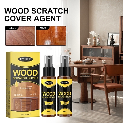 Picture of 2pcs Furniture Polishing Beeswax Spray Wooden Floor Cleaning Maintenance Wood Table Shiny Wear Resistant Multipurpose Beeswax Agents Floor Wood Repair Kit Furniture Paint Floor Complementary Color Spray Repair Wood Scratch Remover Acting Floor Repair