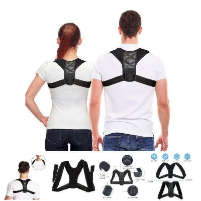 Picture of Body Fitness Belt Posture Corrector Belt Adjustable Back Correction Strap Shoulder Brace Belt Straighten