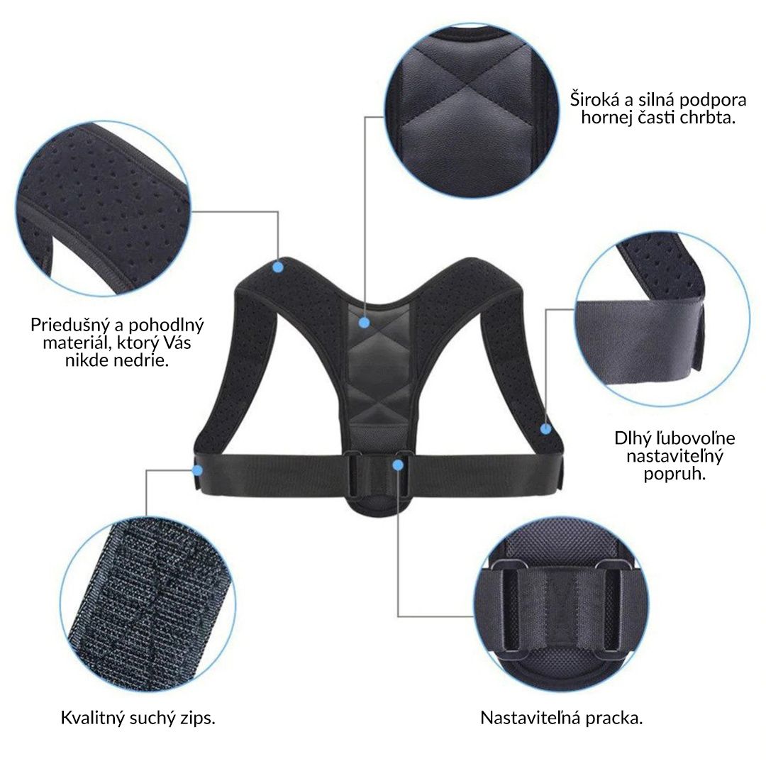 Picture of Shoulder Brace Back Support Belt - Achieve Better Posture and Comfort with this Supportive Belt