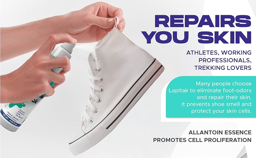 Picture of Shoe Deodorizer and Foot Spray - Shoe Odor Eliminator & Smell Remover for Feet, Shoes & Gym Gear - Shoe Freshener with Allantoin and Tea Tree Oil