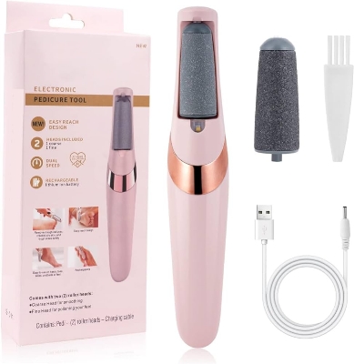 Picture of Rechargeable Pedi spin Finishing Touch Flawless Salon Nails Kit, Electronic Nail File and Full Manicure and Pedicure Tool