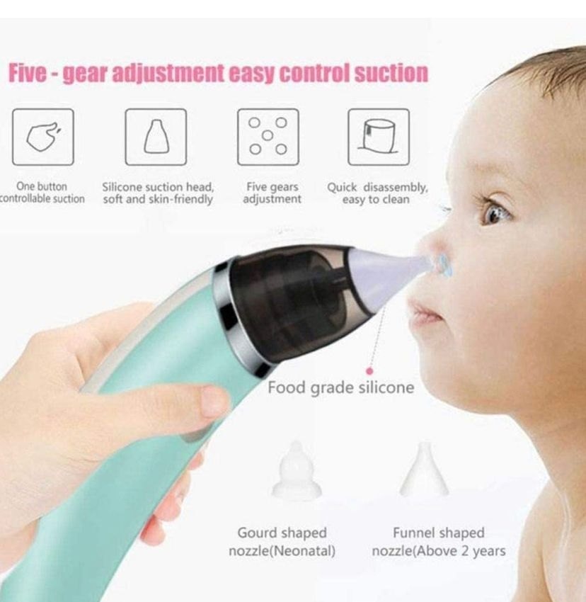 Picture of Baby Electric Nose Cleaner Sniffling Equipment Safe Hygienic Nose Snot Cleaner For Newborns